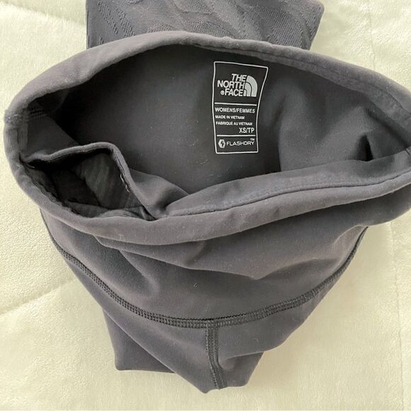 North Face Women’s Winter Warm FULL Length Jacquard Black Pant Flashdry Size XS - Picture 2 of 11